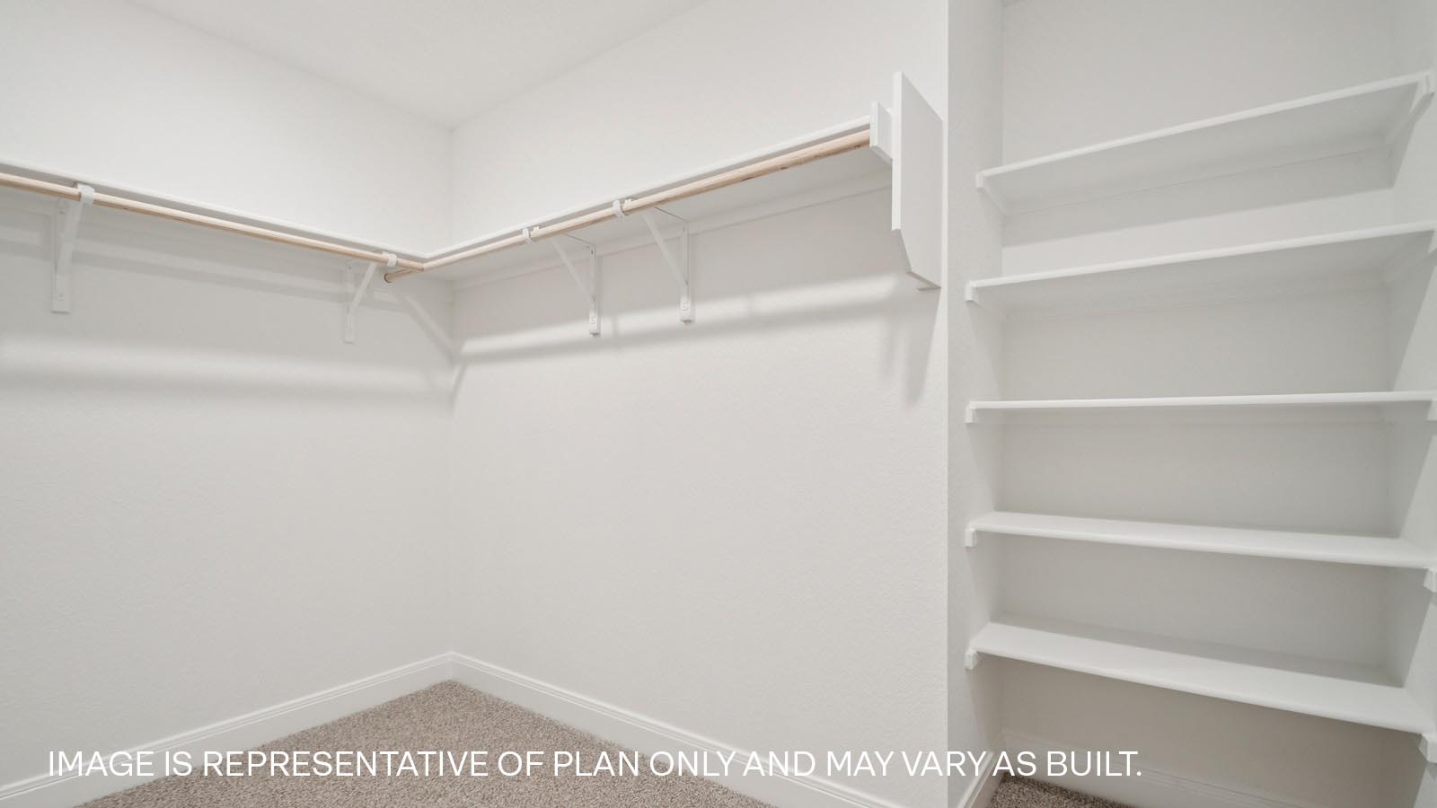 Walk-in closet in bedroom 4.