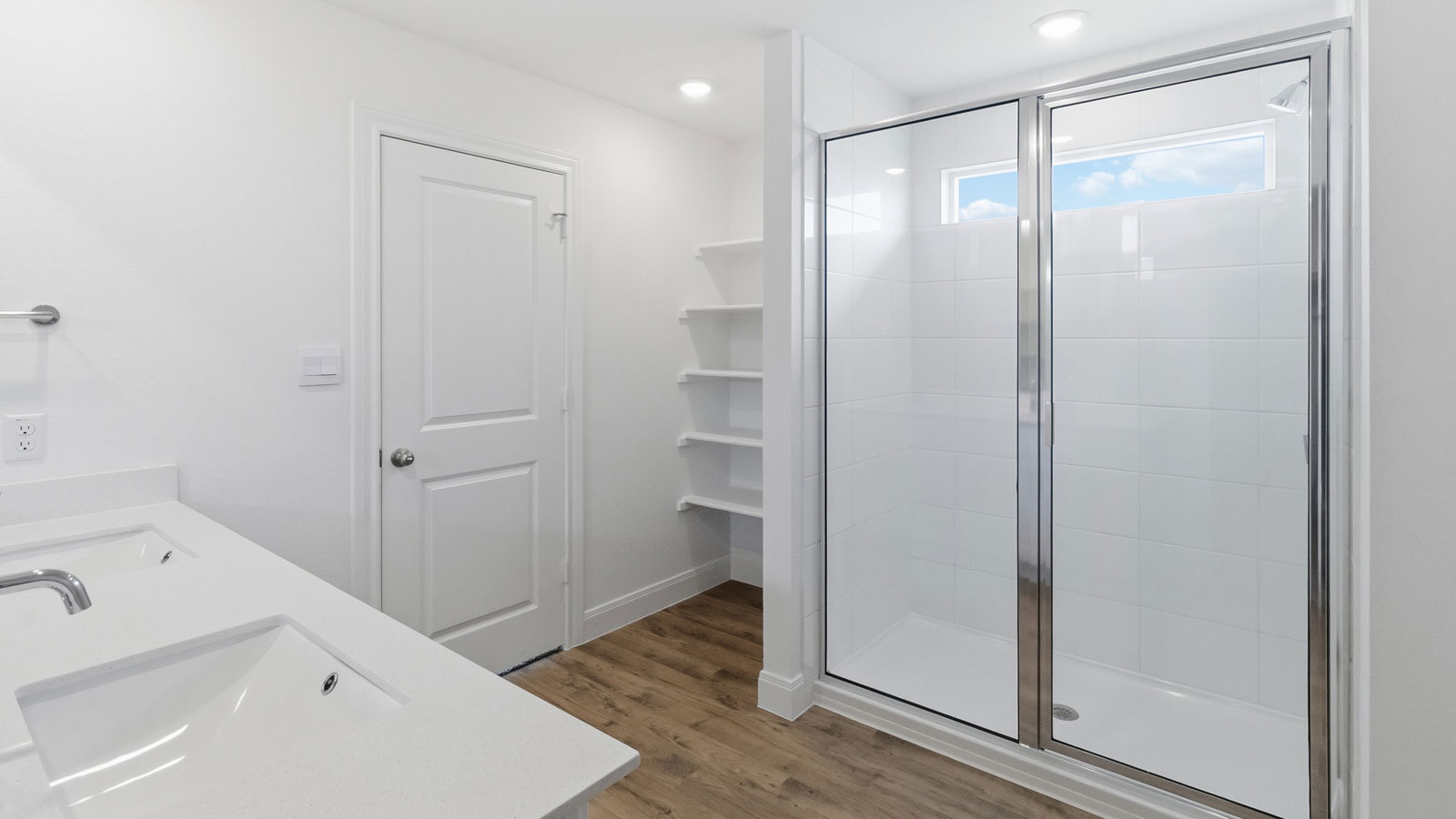 Bathroom 1 with walk-in shower.