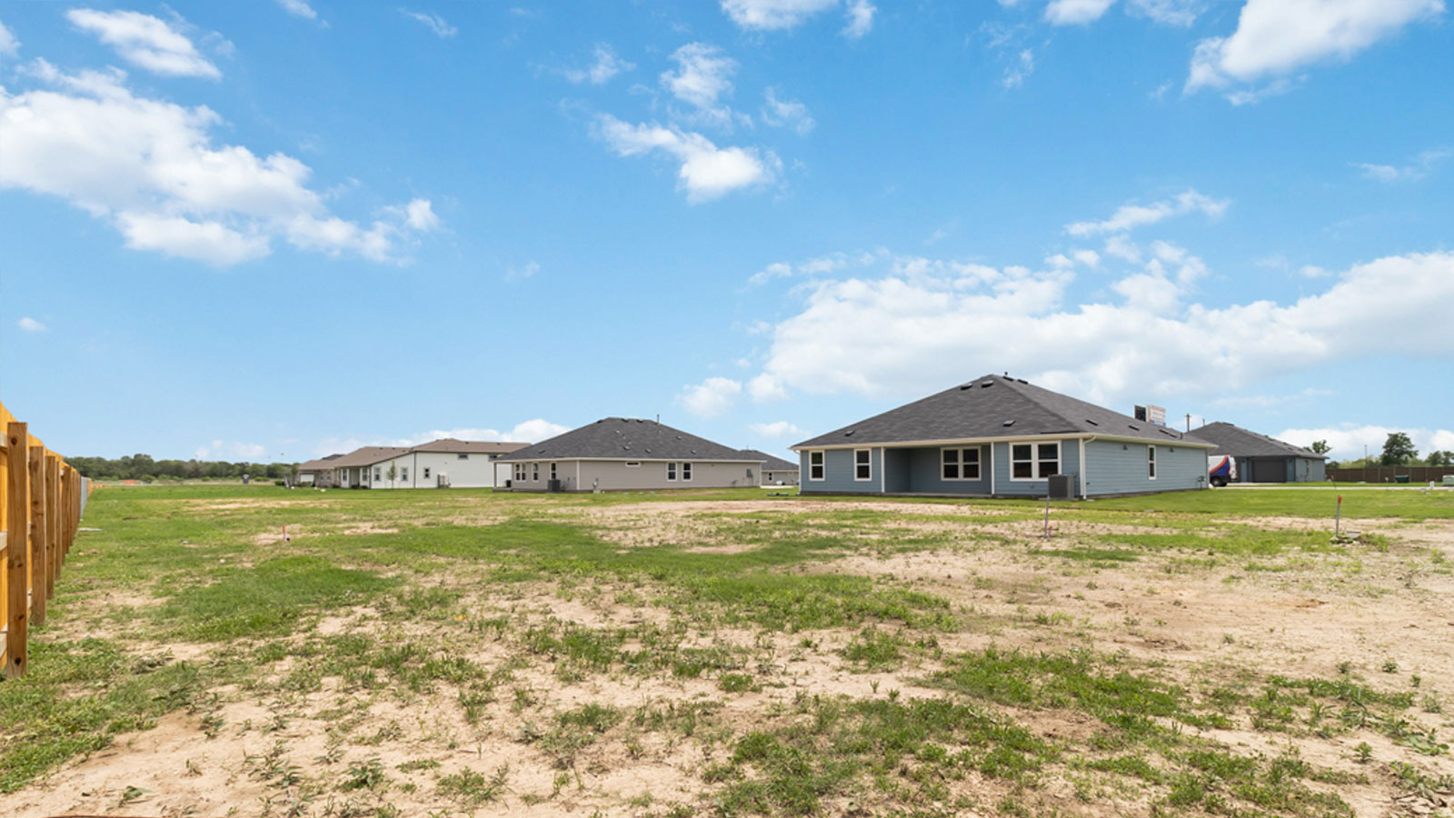 Half acre lot.