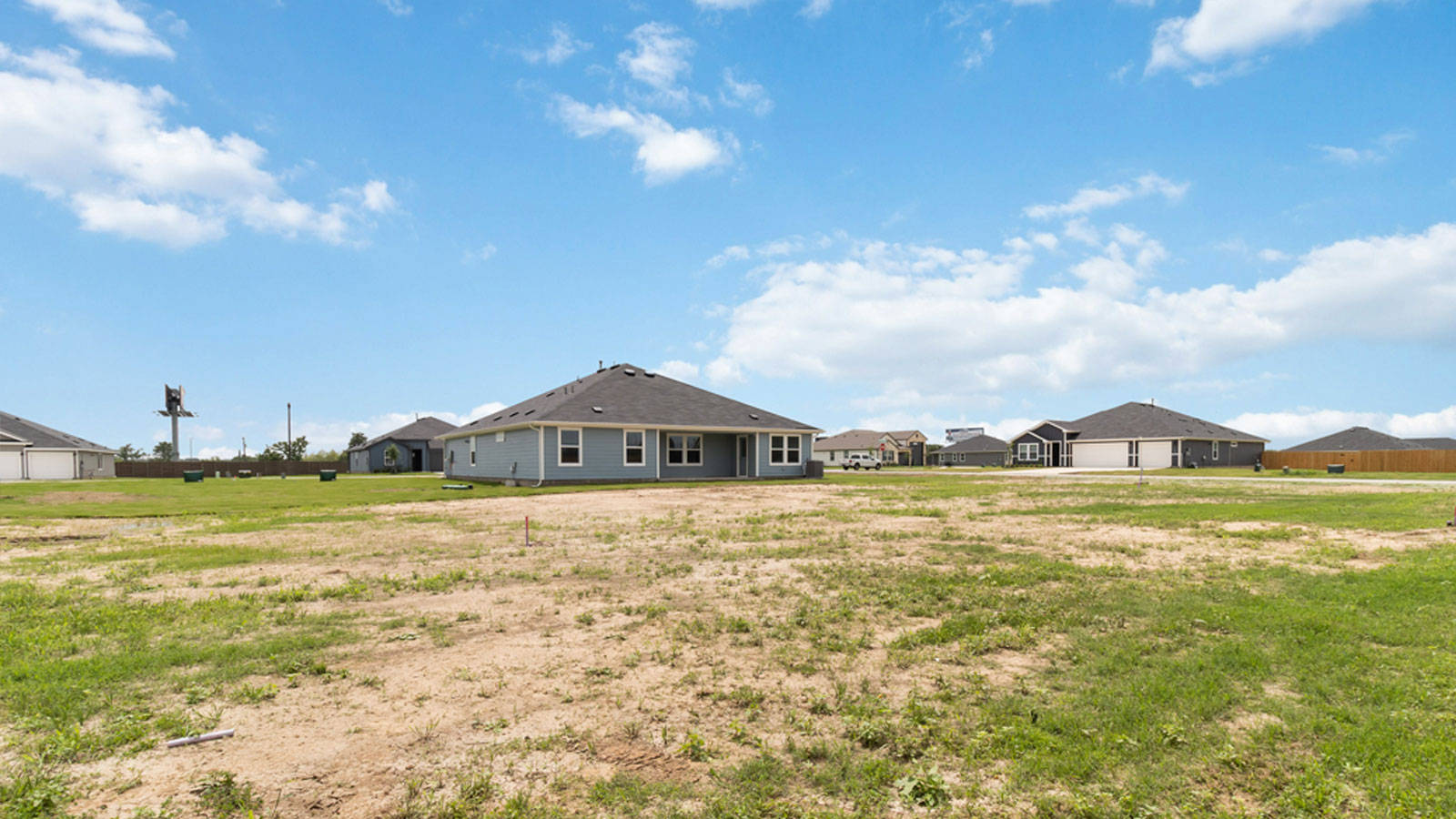 Half acre lot.