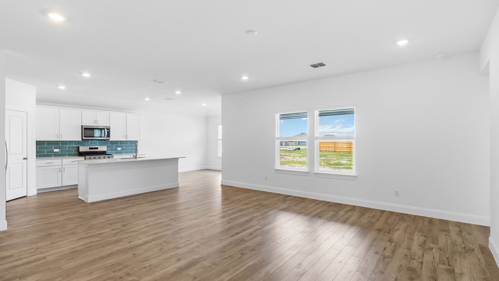 Spacious living area.