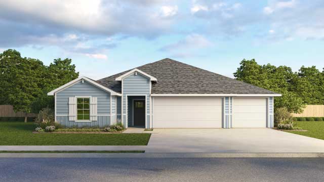 The Grayson Front Exterior Rendering - Elevation B