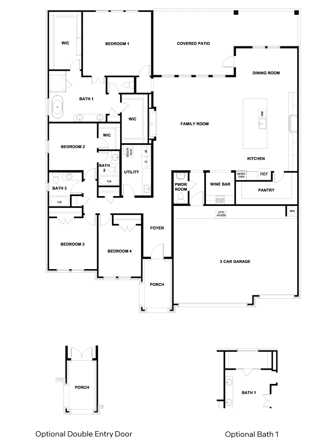 The Azle floorplan at Sola Vista at West Cypress Hills in Spicewood, TX.