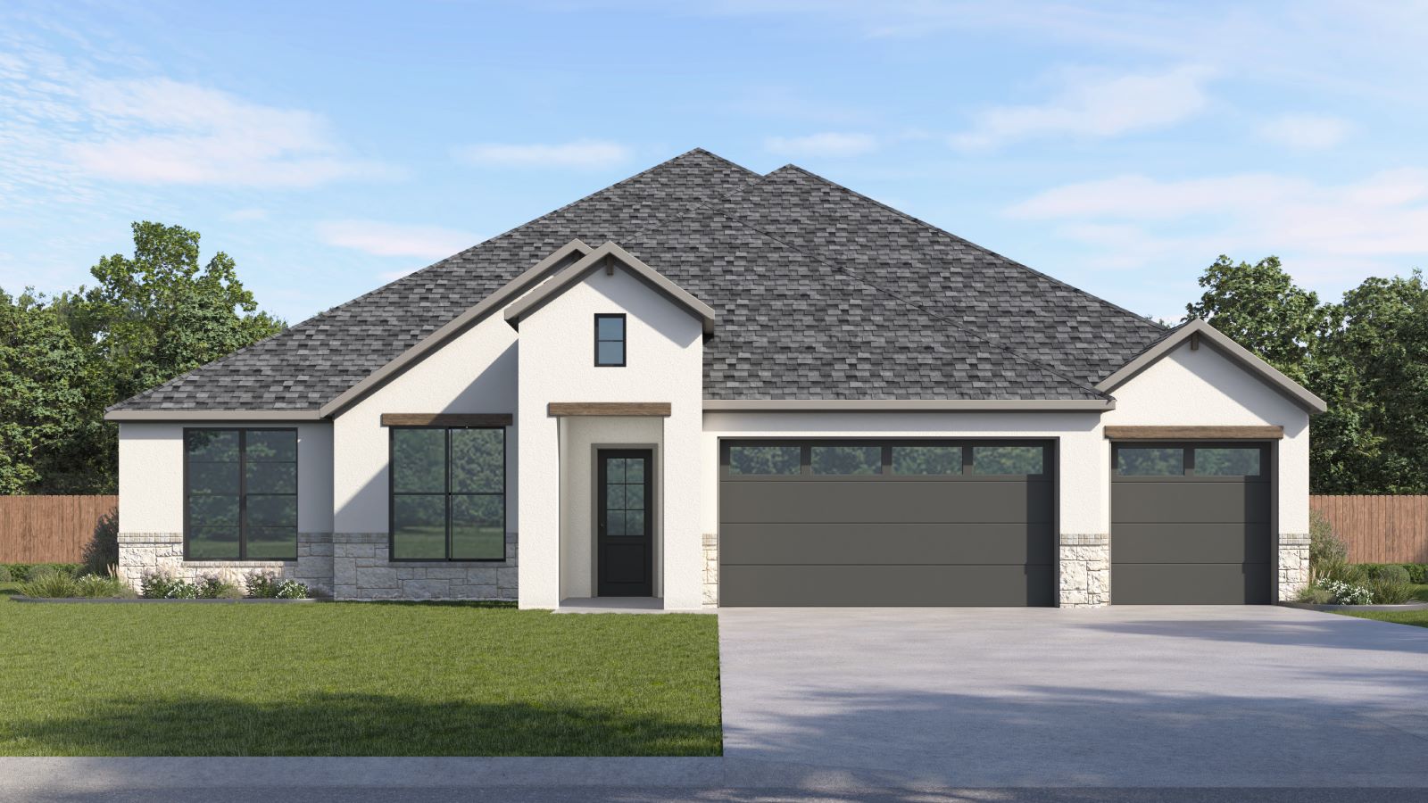 The Azle floorplan at Sola Vista at West Cypress Hills in Spicewood, TX.