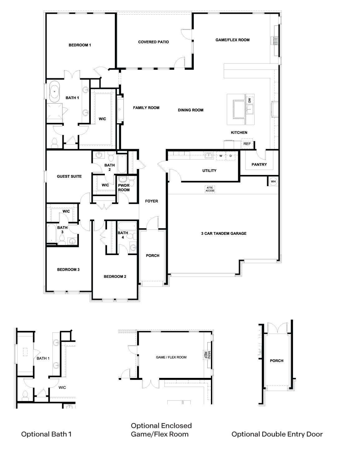 The Bremond floorplan at Sola Vista at West Cypress Hills in Spicewood, TX.