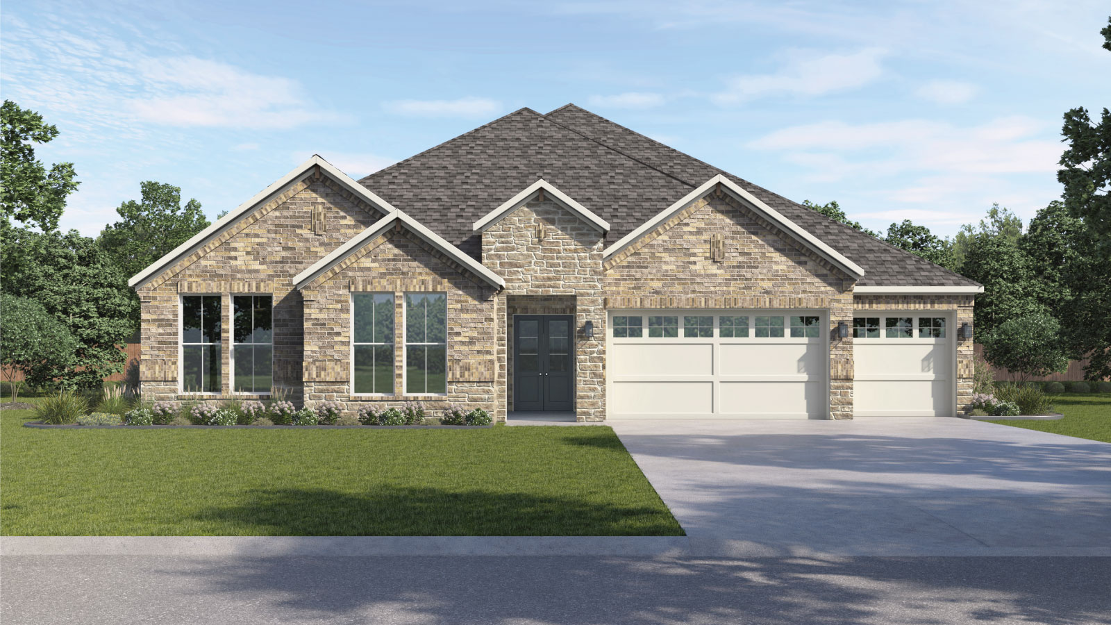 The Bremond floorplan at Sola Vista at West Cypress Hills in Spicewood, TX.