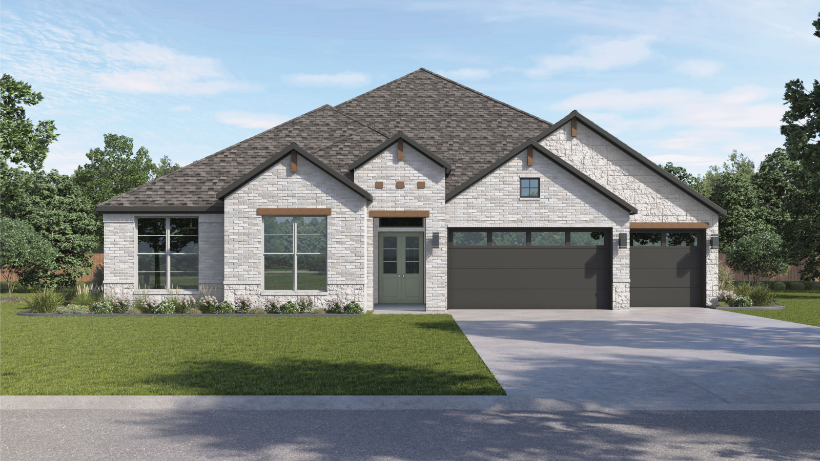 The Bremond floorplan at Sola Vista at West Cypress Hills in Spicewood, TX.