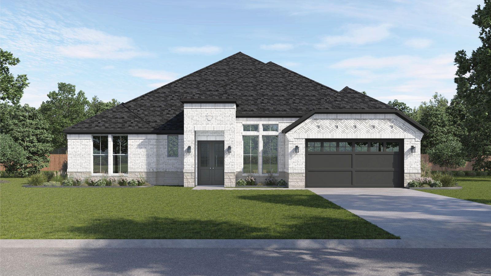 The Crowley floorplan at Sola Vista at West Cypress Hills in Spicewood, TX.