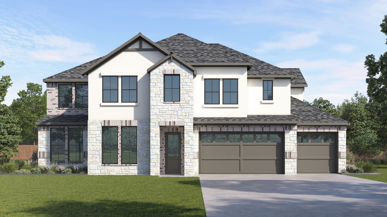 The Denison floorplan at Sola Vista at West Cypress Hills in Spicewood, TX.