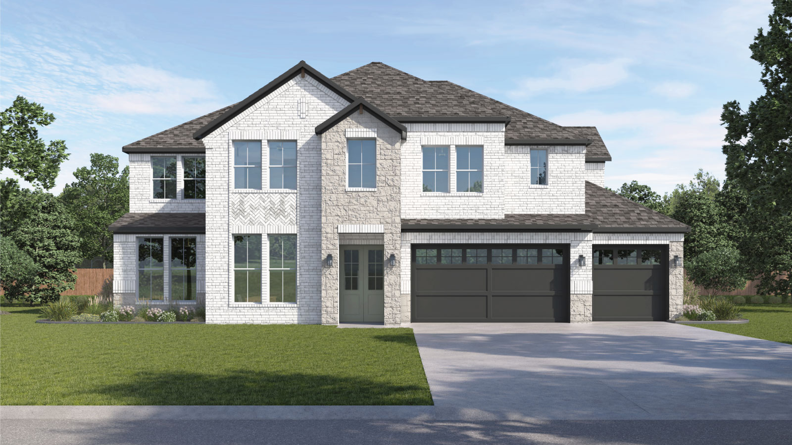The Denison floorplan at Sola Vista at West Cypress Hills in Spicewood, TX.