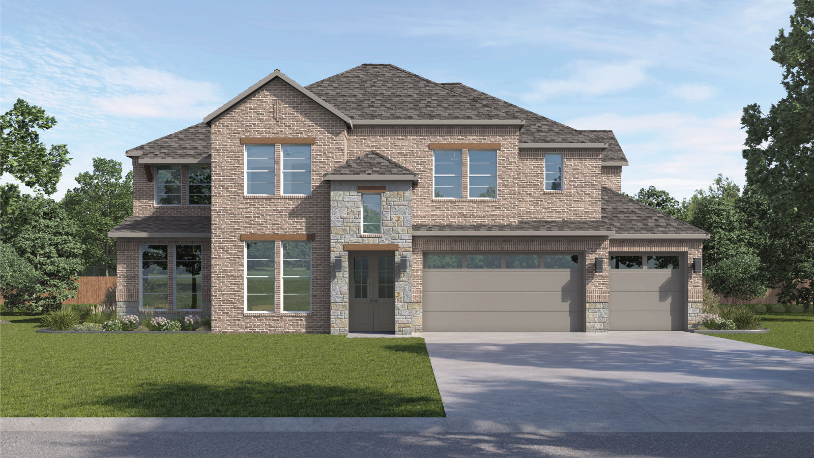 The Denison floorplan at Sola Vista at West Cypress Hills in Spicewood, TX.