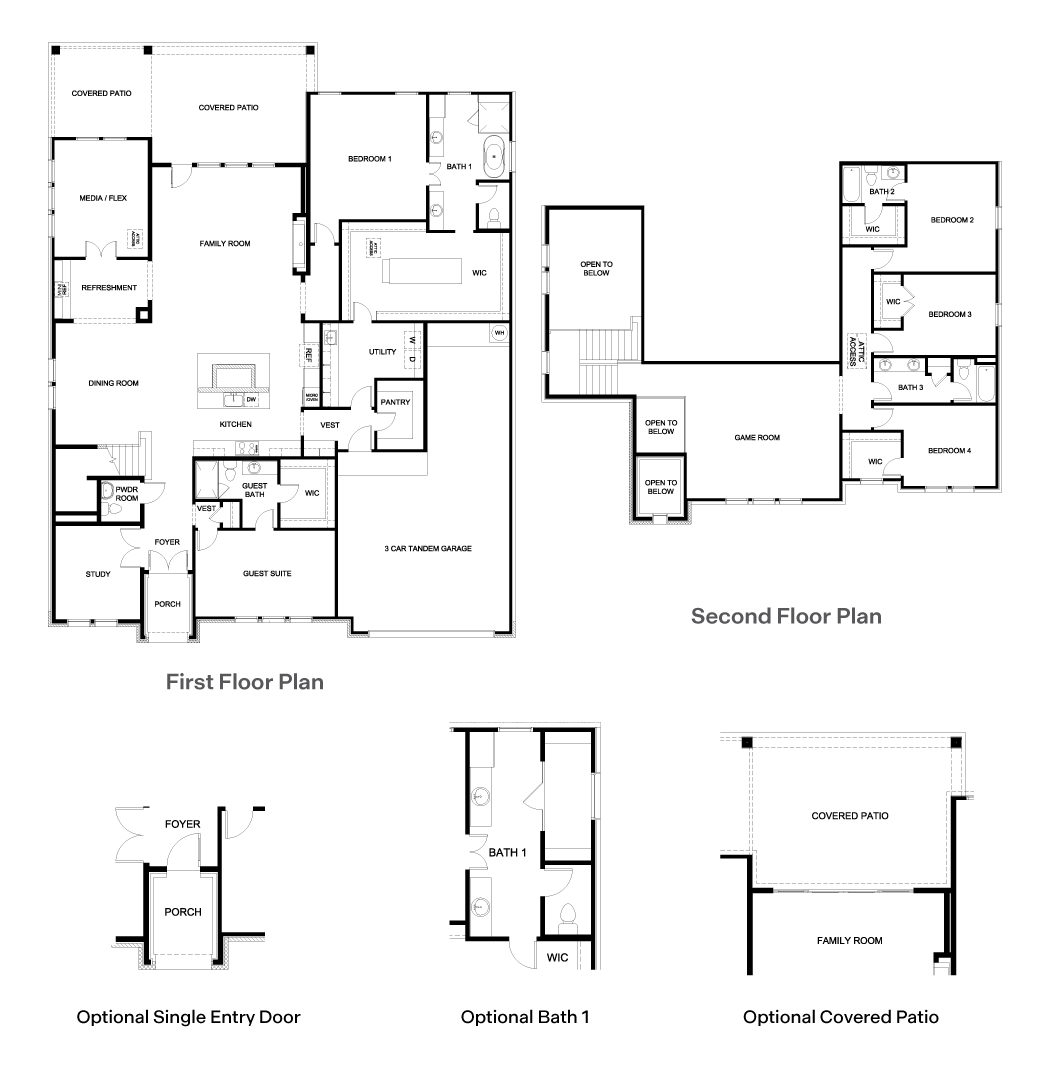 The Fulton floorplan at Sola Vista at West Cypress Hills in Spicewood, TX.