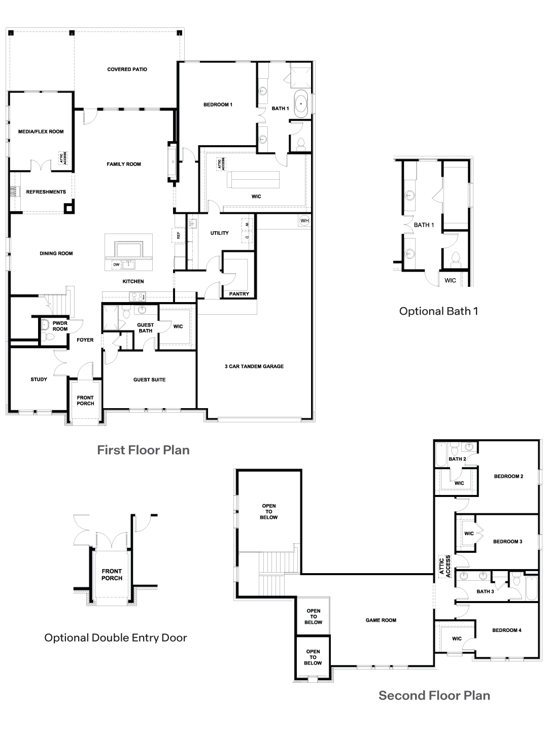 The Fulton floorplan at Sola Vista at West Cypress Hills in Spicewood, TX.