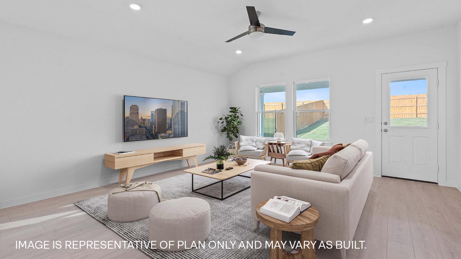 Spacious living room