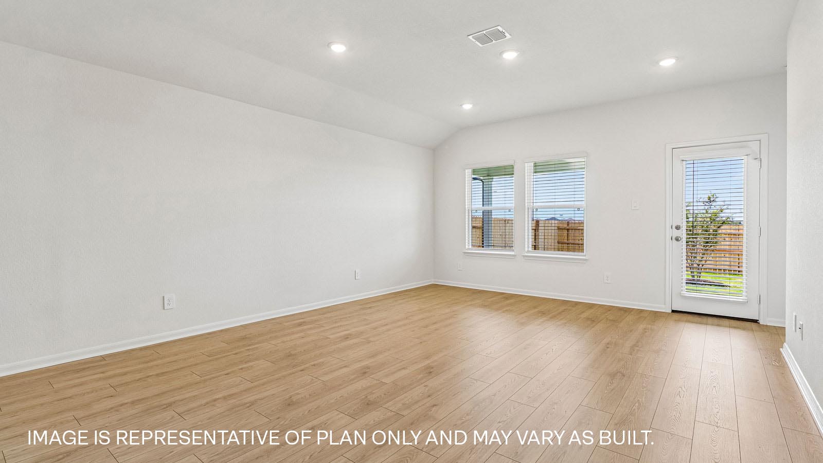 Gaven Open Livingroom with Backyard View