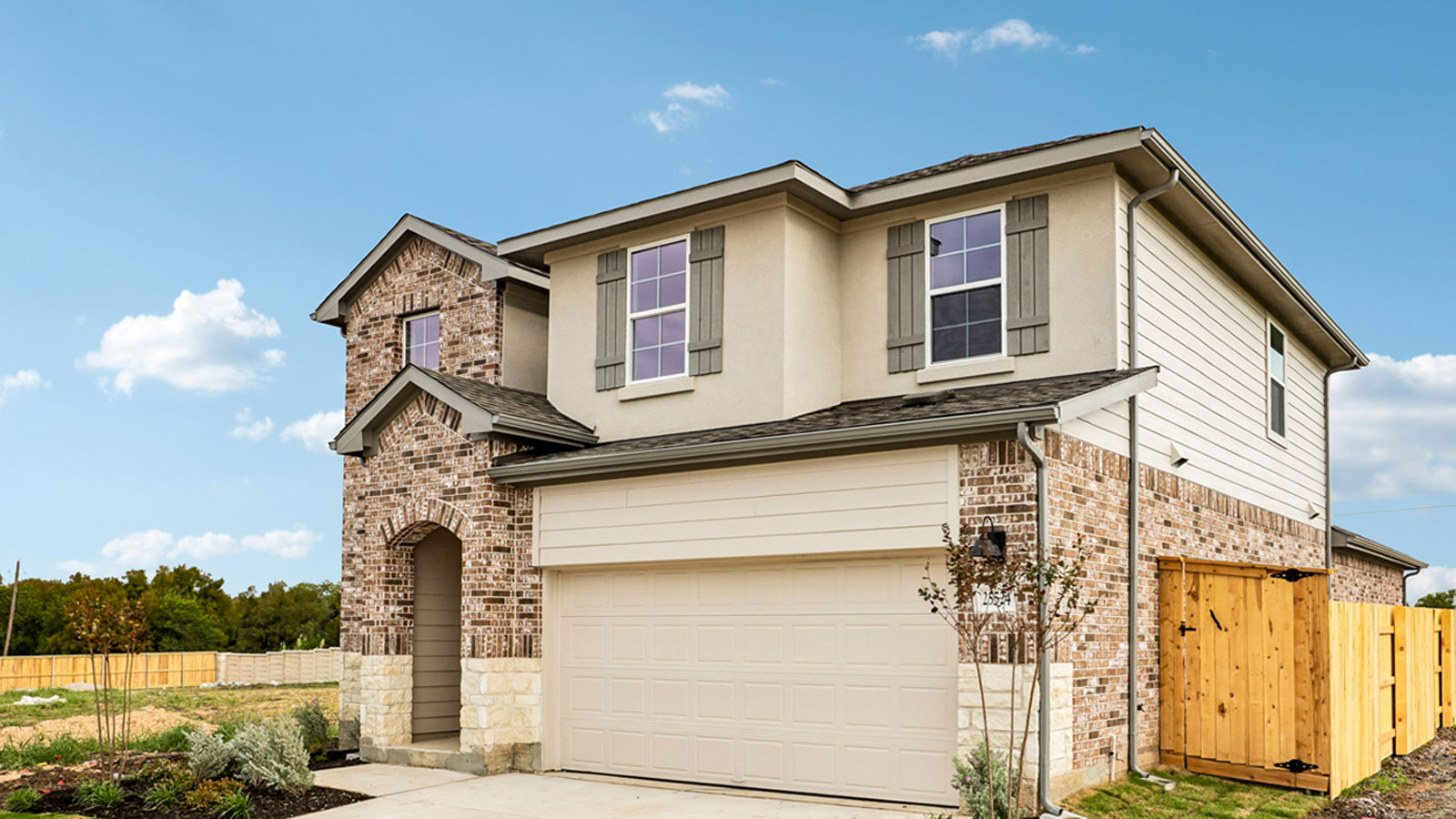 The Pierce Floorplan at Briarwood-Elevation B in Elgin,Tx