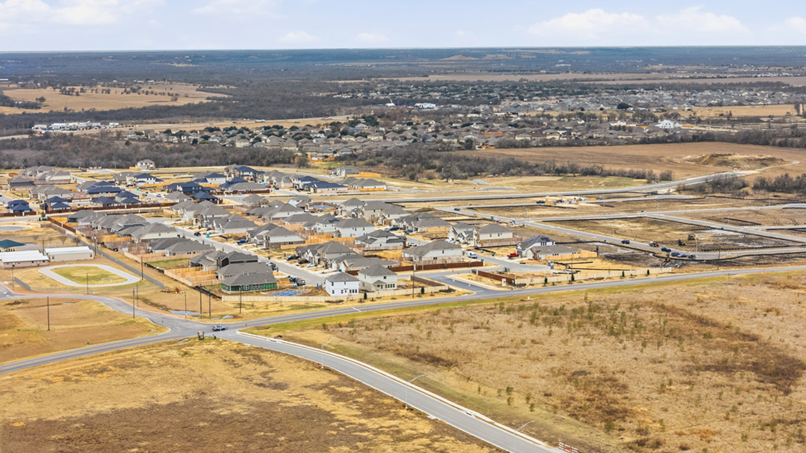 Ariel view of Briarwood in Elgin, TX.