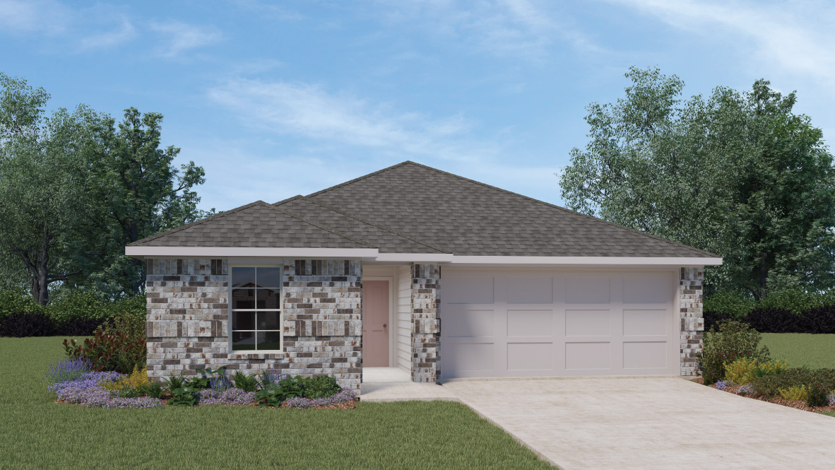 New homes at Briarwood in Elgin, TX.