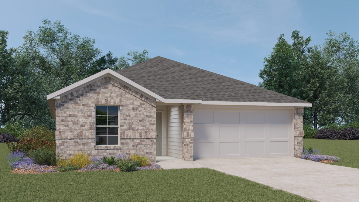 New homes at Briarwood in Elgin, TX.