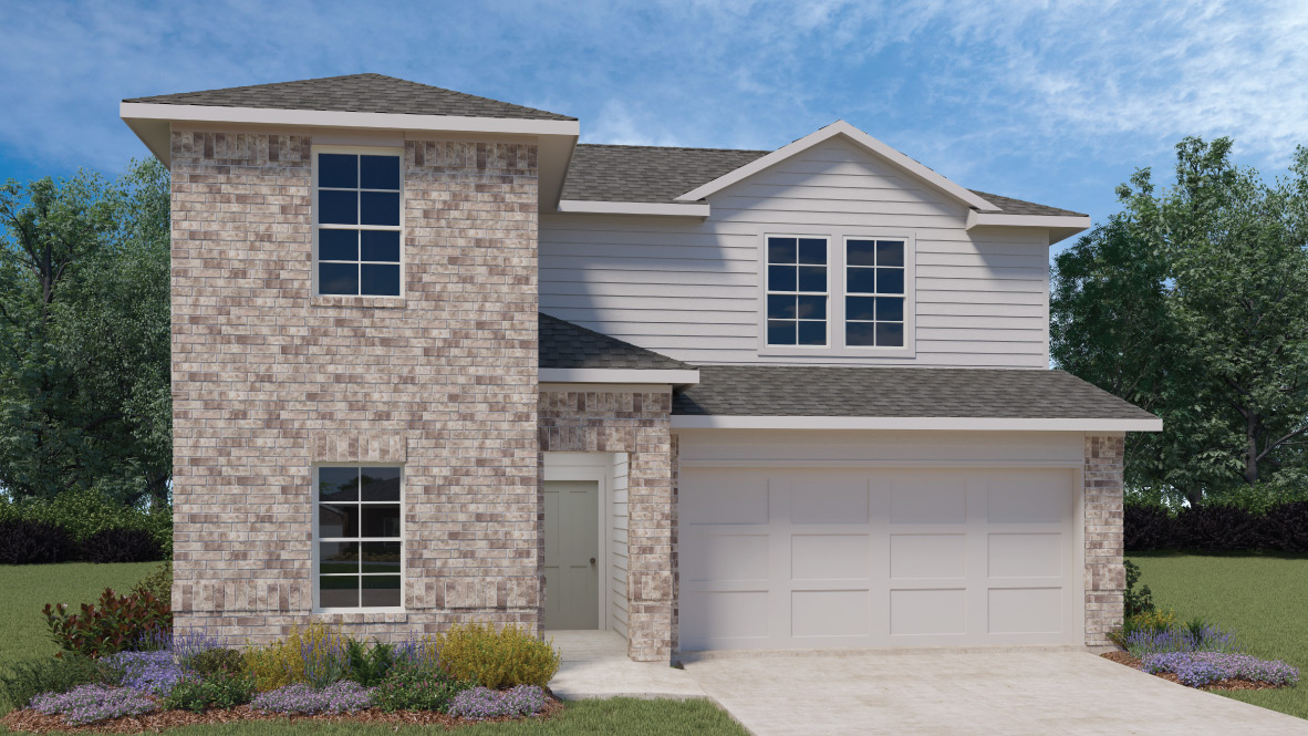 New homes at Briarwood in Elgin, TX.