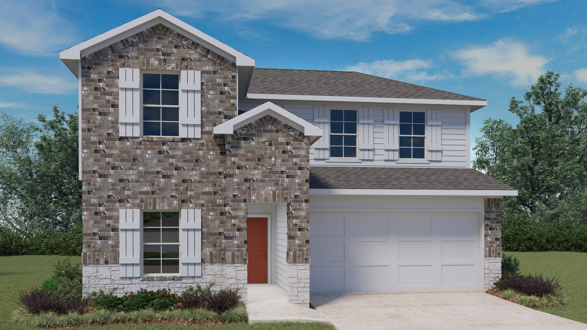New homes at Briarwood in Elgin, TX.
