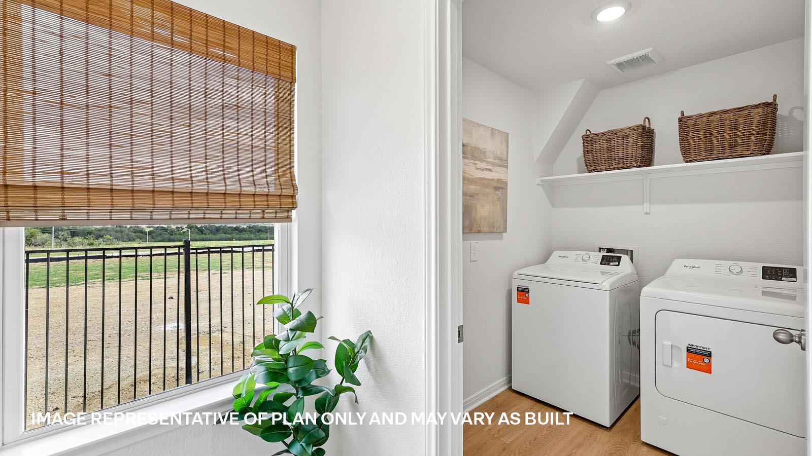 Utility room located off the kitchen.