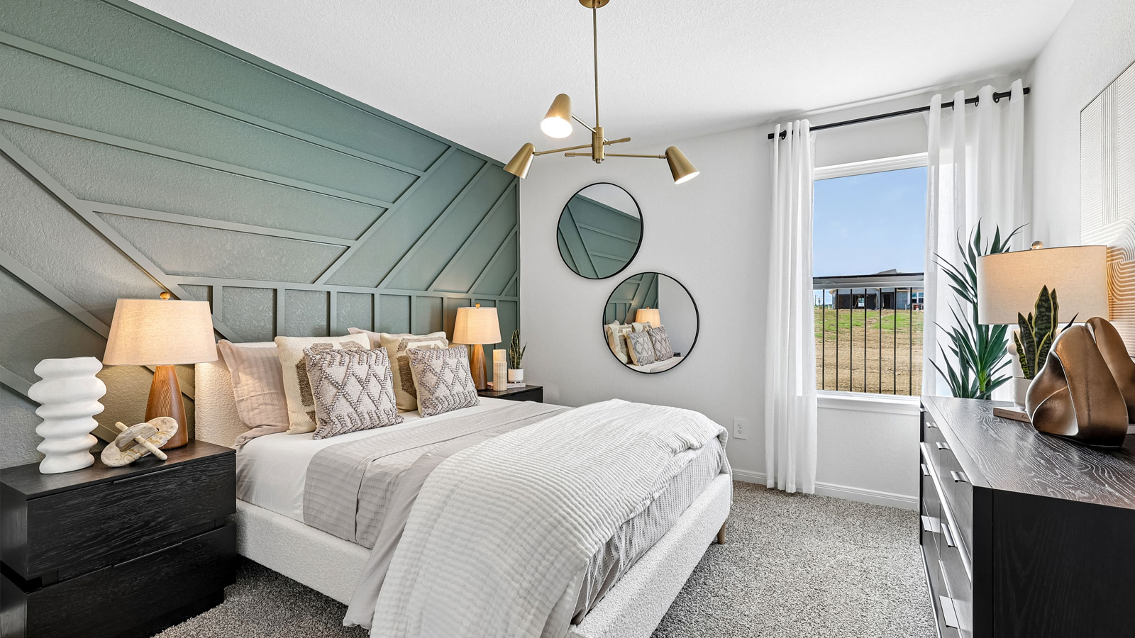 Bedroom 3 with carpeted flooring.