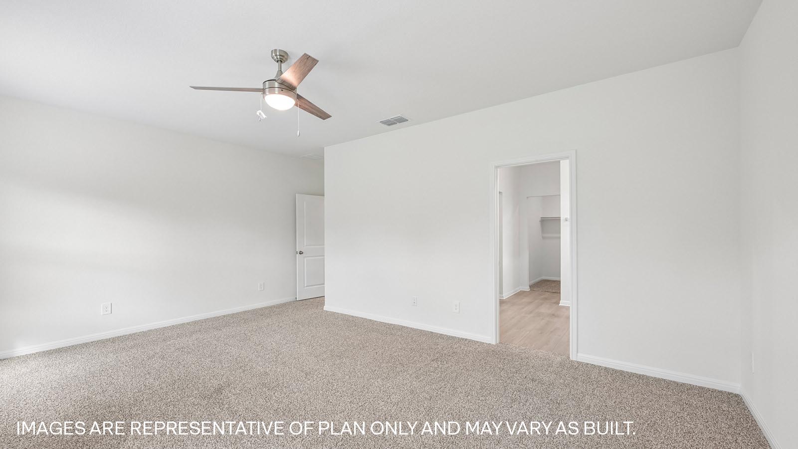 Kemah Primary Bedroom with Ceiling Fan