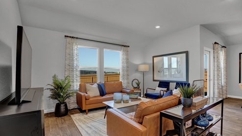 Livingroom with luxury floor plan at 204 Sky Meadows Circle