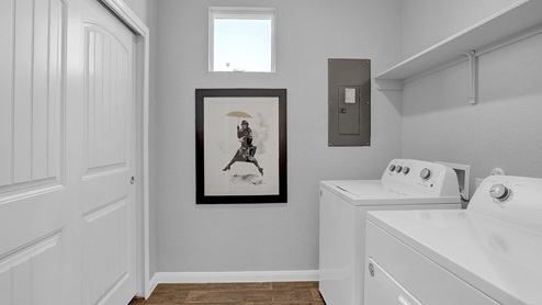 Open laundry room at 208 Sky Meadows Circle