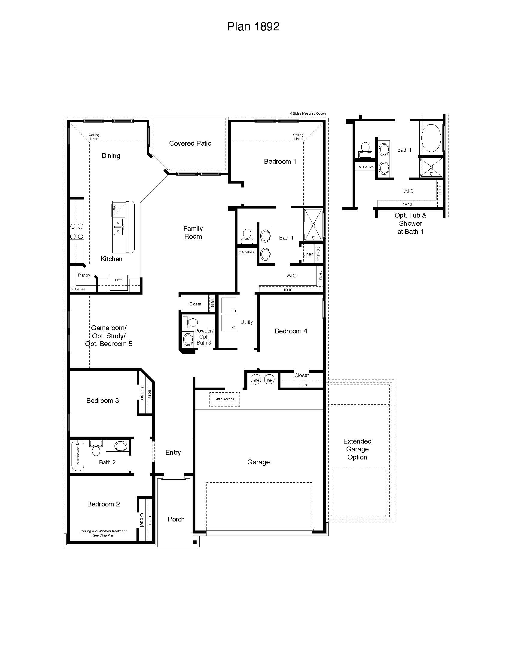 Prescott floorplan rendering