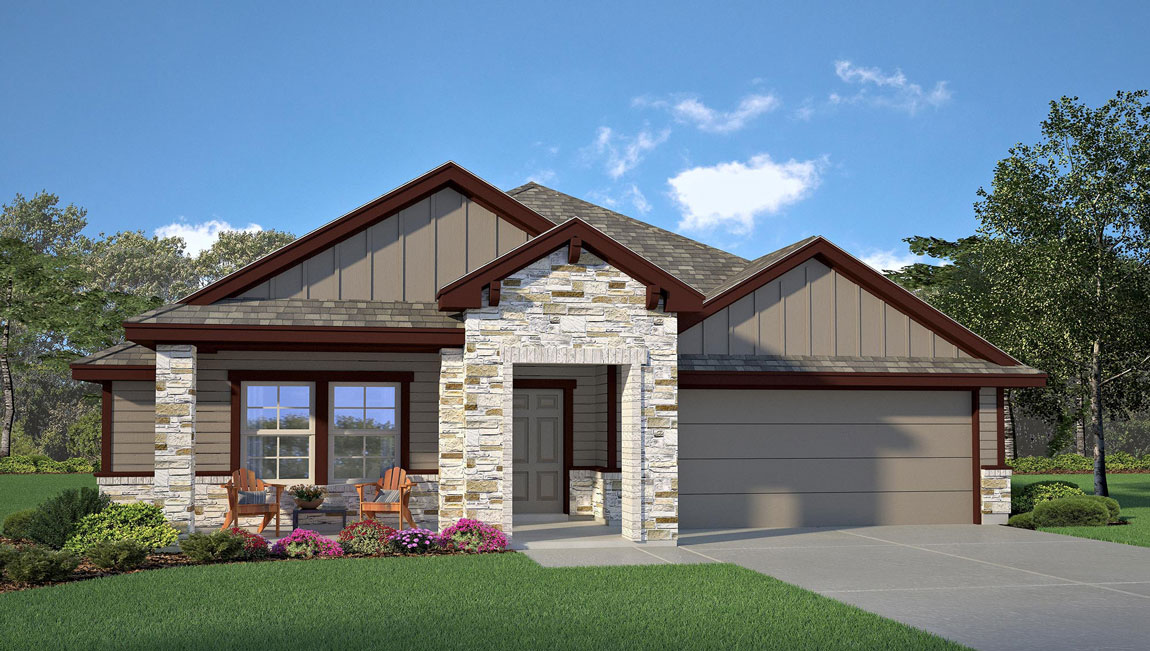 Floor Plan in Three Creeks Colt Creek Belton, TX D.R. Horton