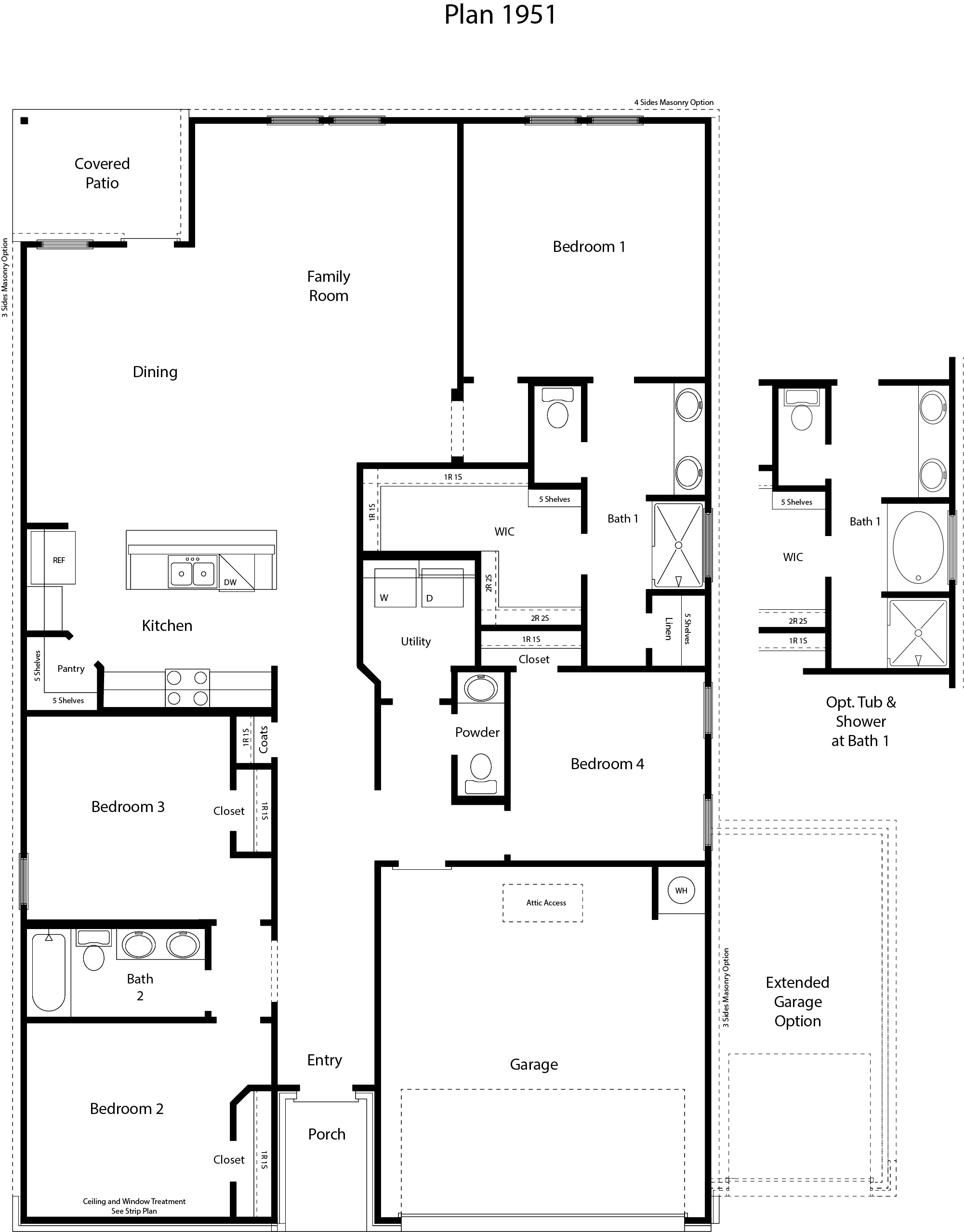 Monroe floorplan rendering