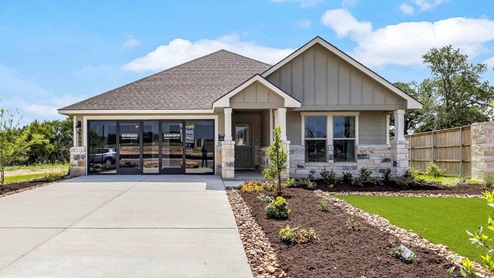 Three Creeks Colt Creek model home Exterior front elevation front view.