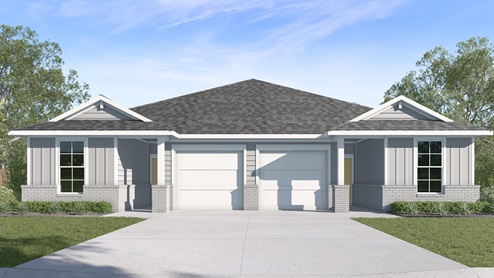 Multi Family Duplex Elevation A.
