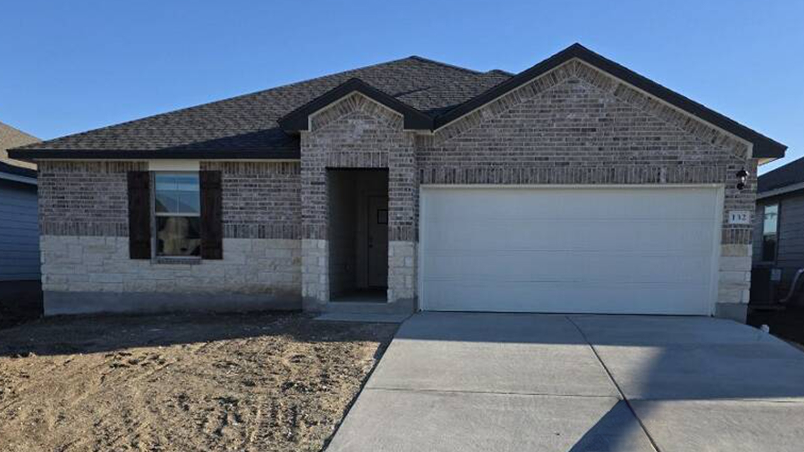 Bellvue Front Exterior B Elevation.