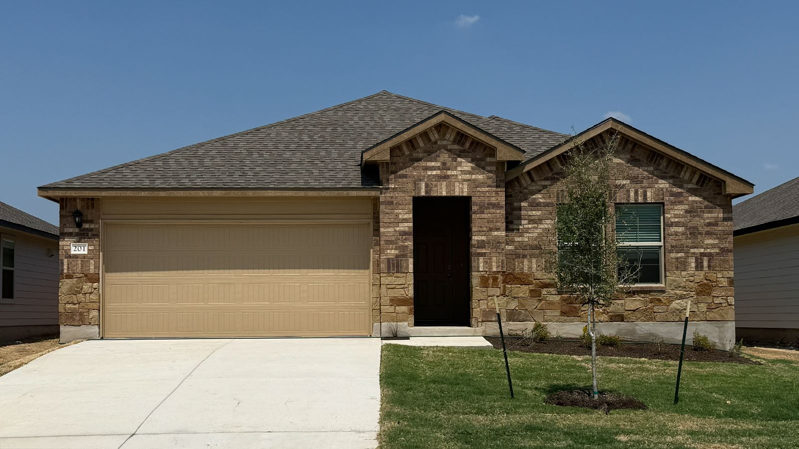 Texas Cali Front Exterior B Elevation.