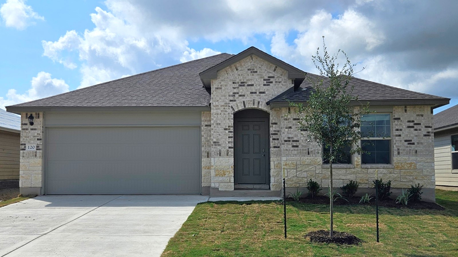 Seabrook Front Exterior B Elevation.