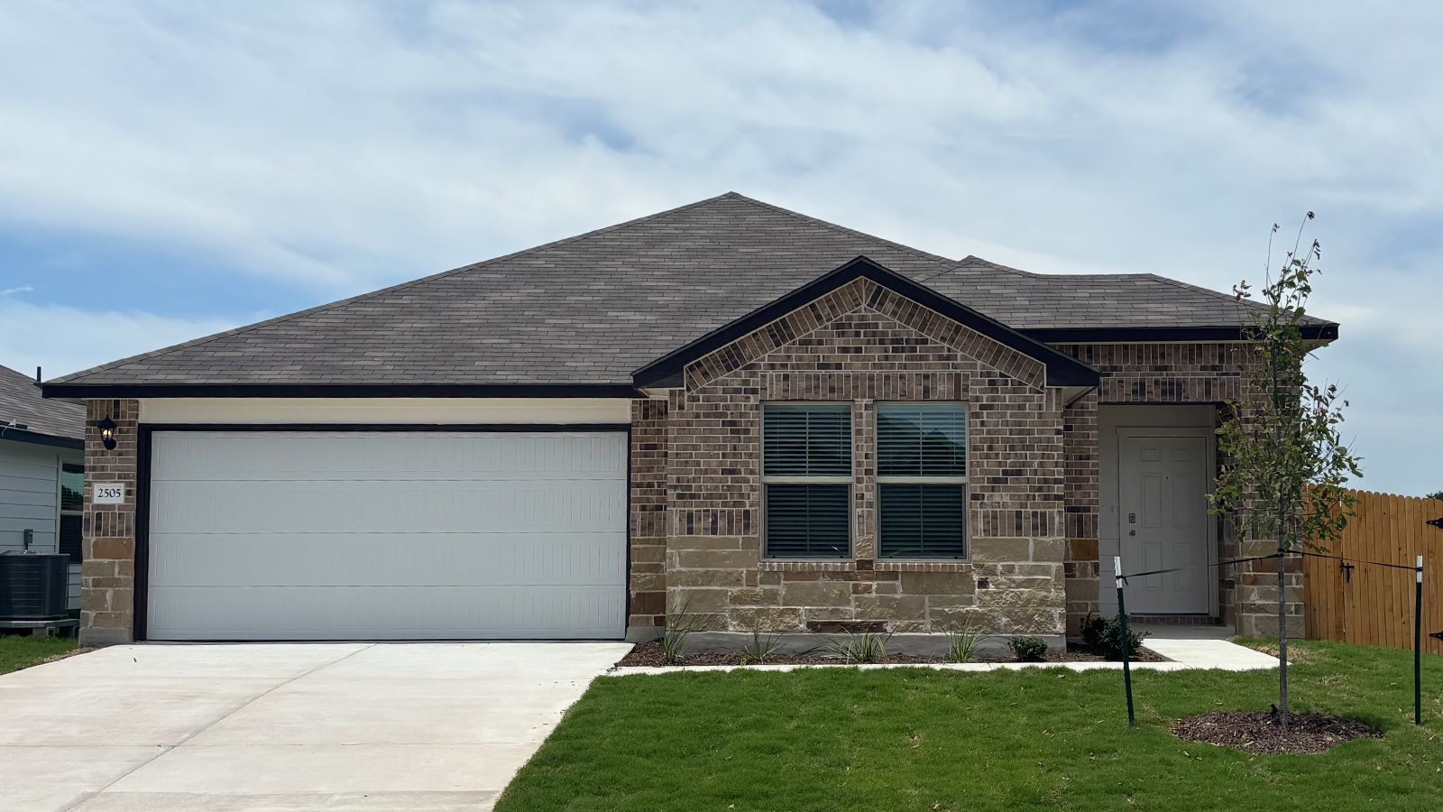 Camden Front Exterior B Elevation.