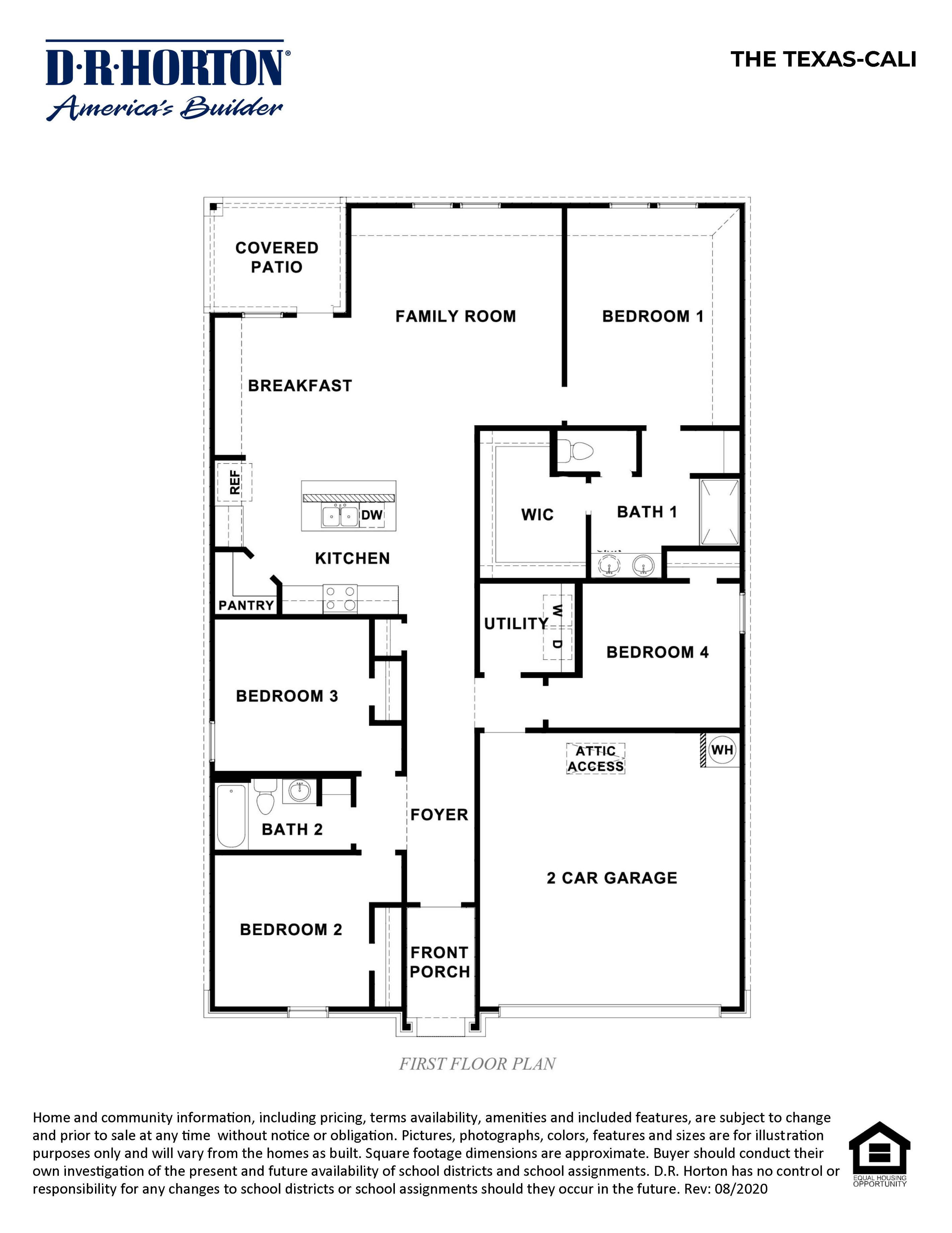 Texas Cali floorplan rendering