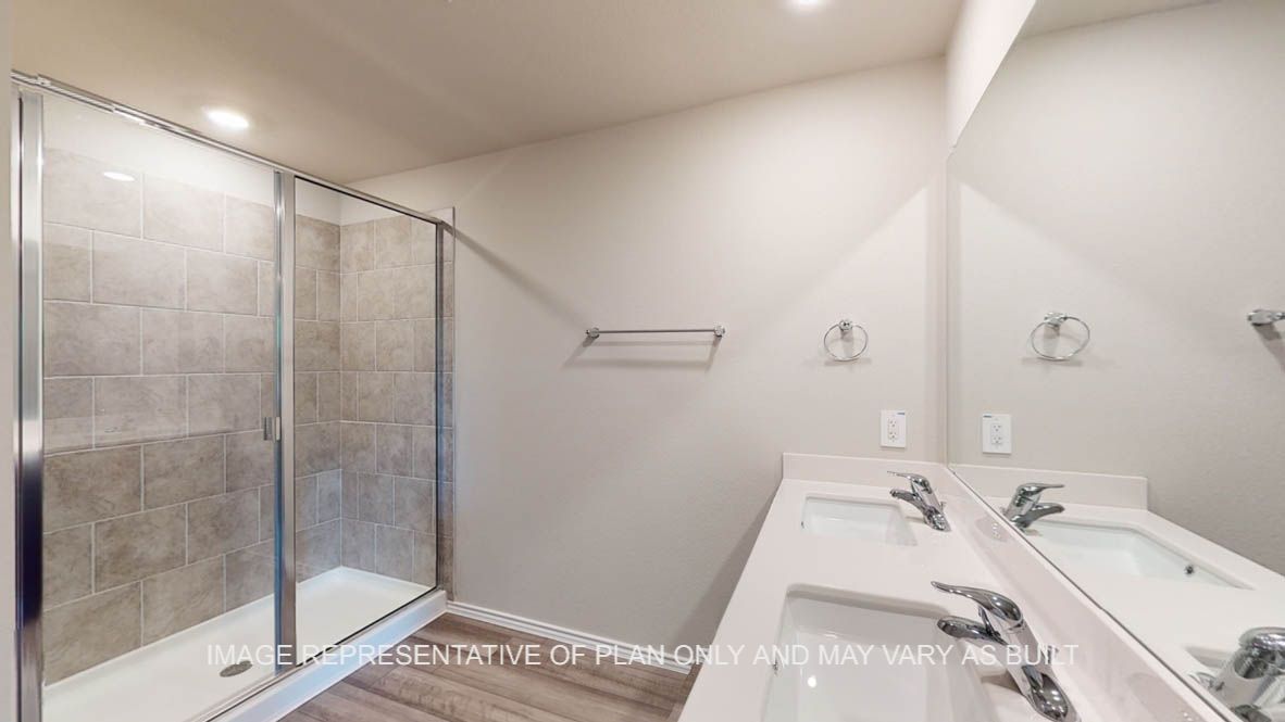 Kingston primary bathroom with walk-in shower.