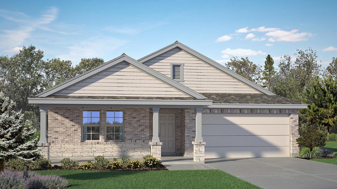 Dakota W exterior elevation rendering.