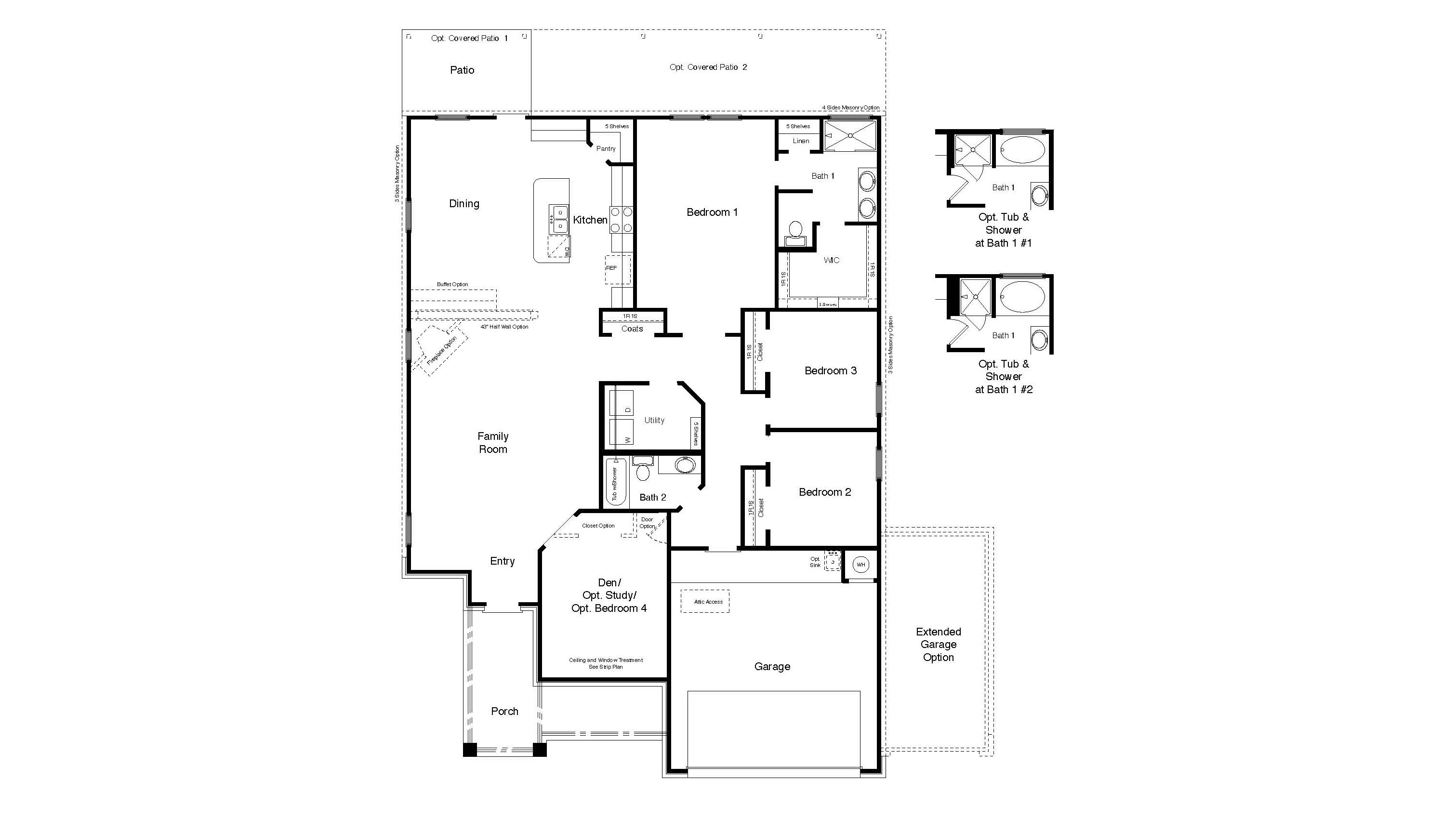 Elmwood Floorplan Rendering.