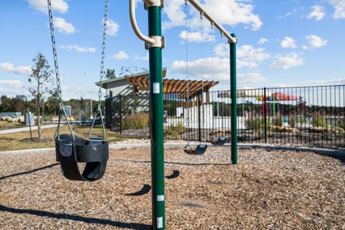 Creekside Hills community swings.