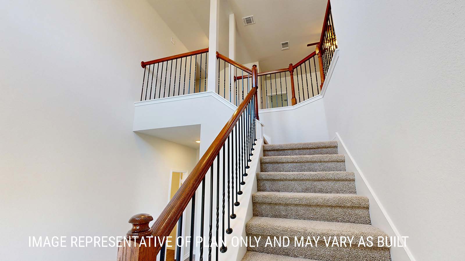 Sonoma stairs with view of the second floor loft.