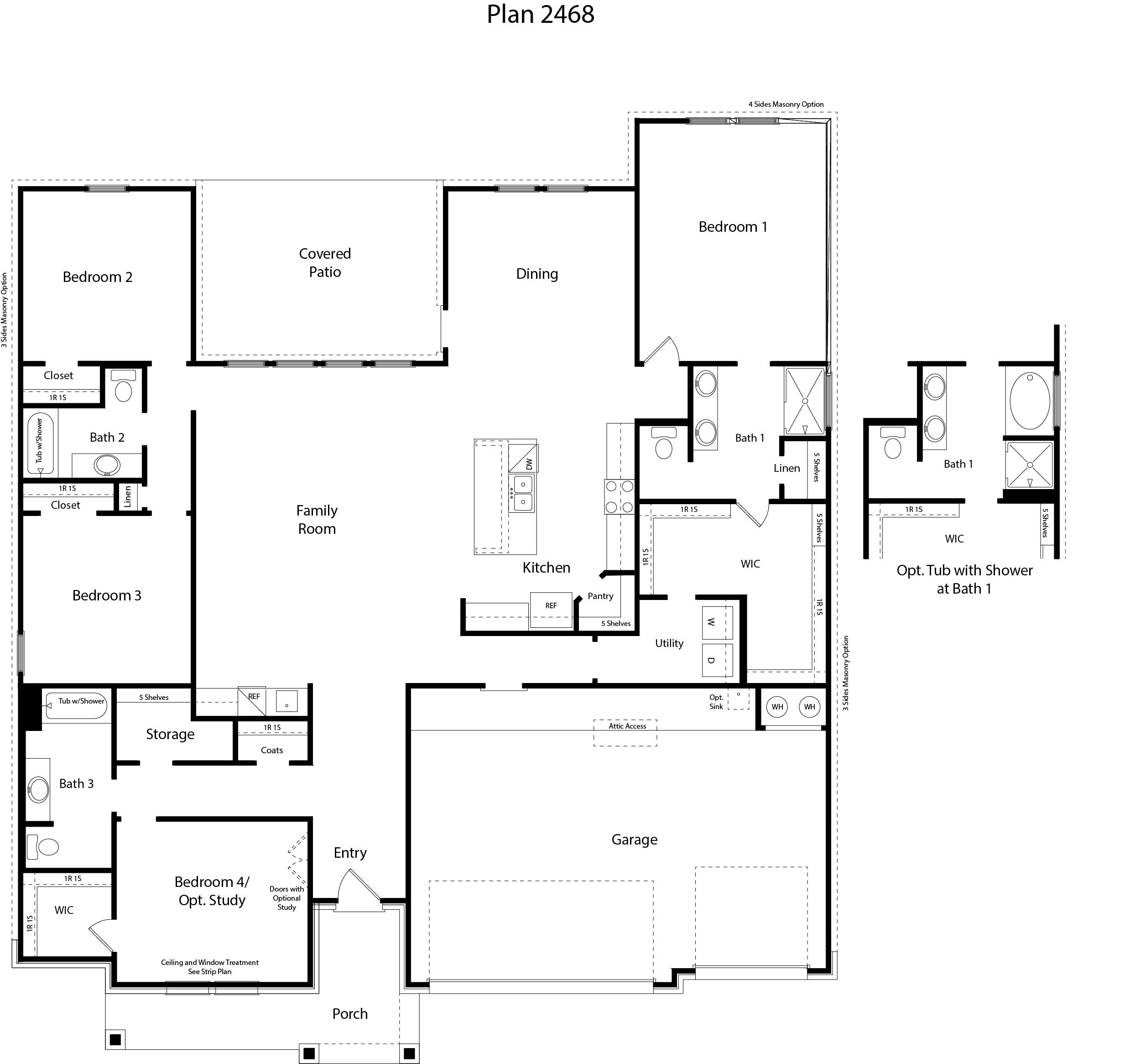 Parker II Floor Plan Rendering
