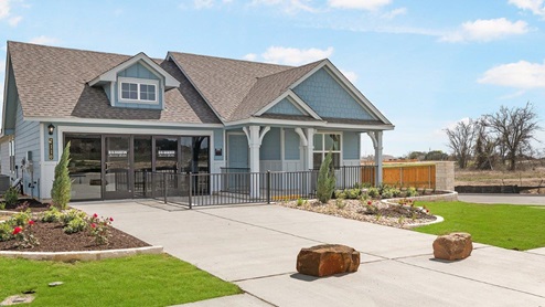 Mitchell Farm model home exterior elevation front view of the house.