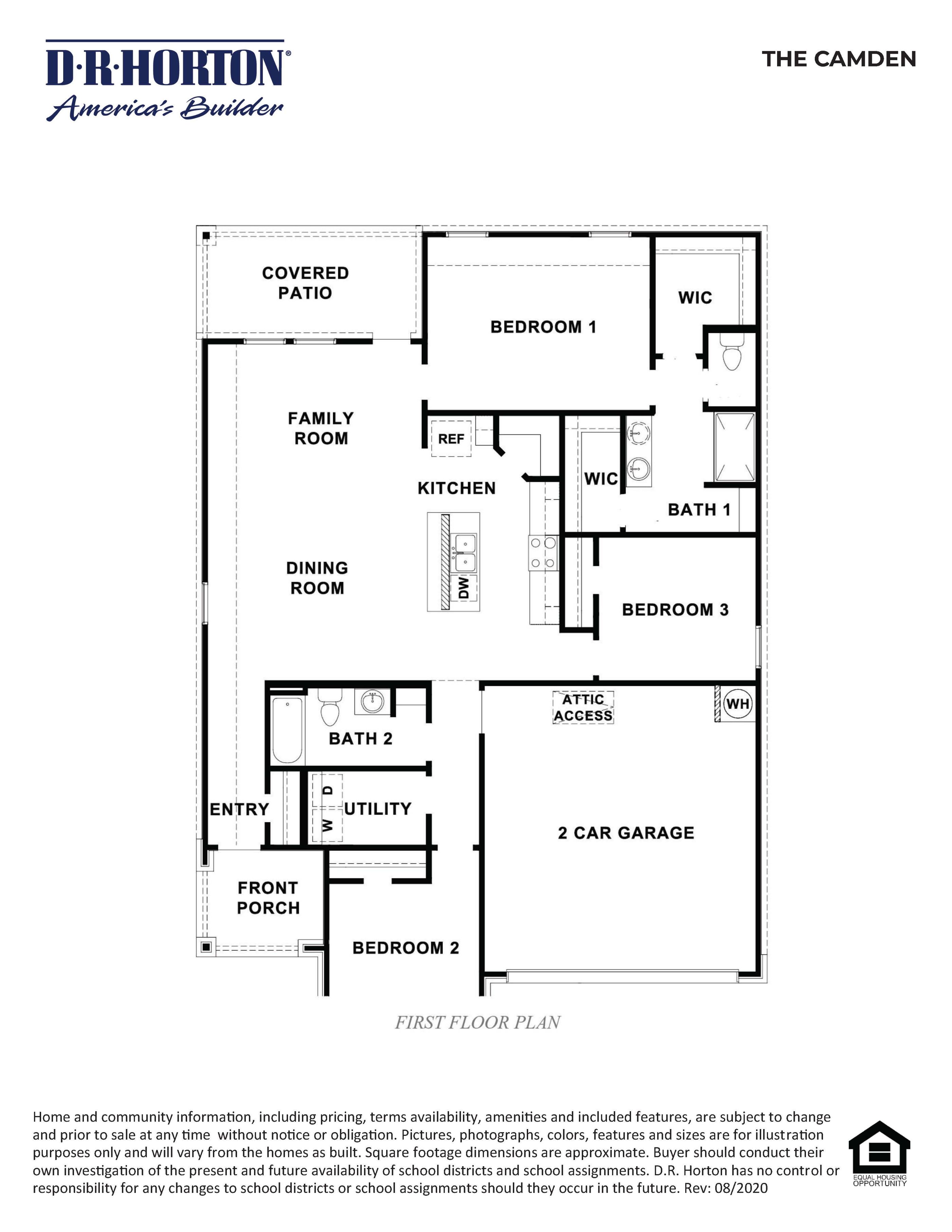 Camden floorplan rendering.