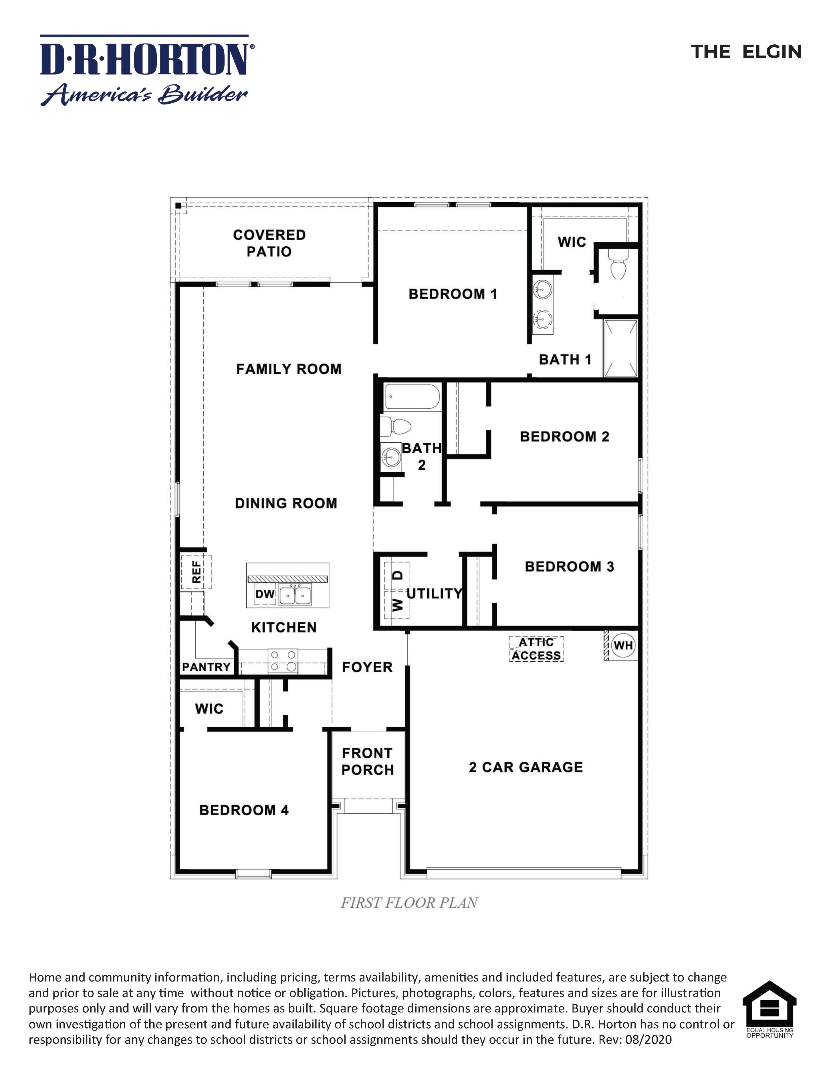 Elgin floorplan rendering.