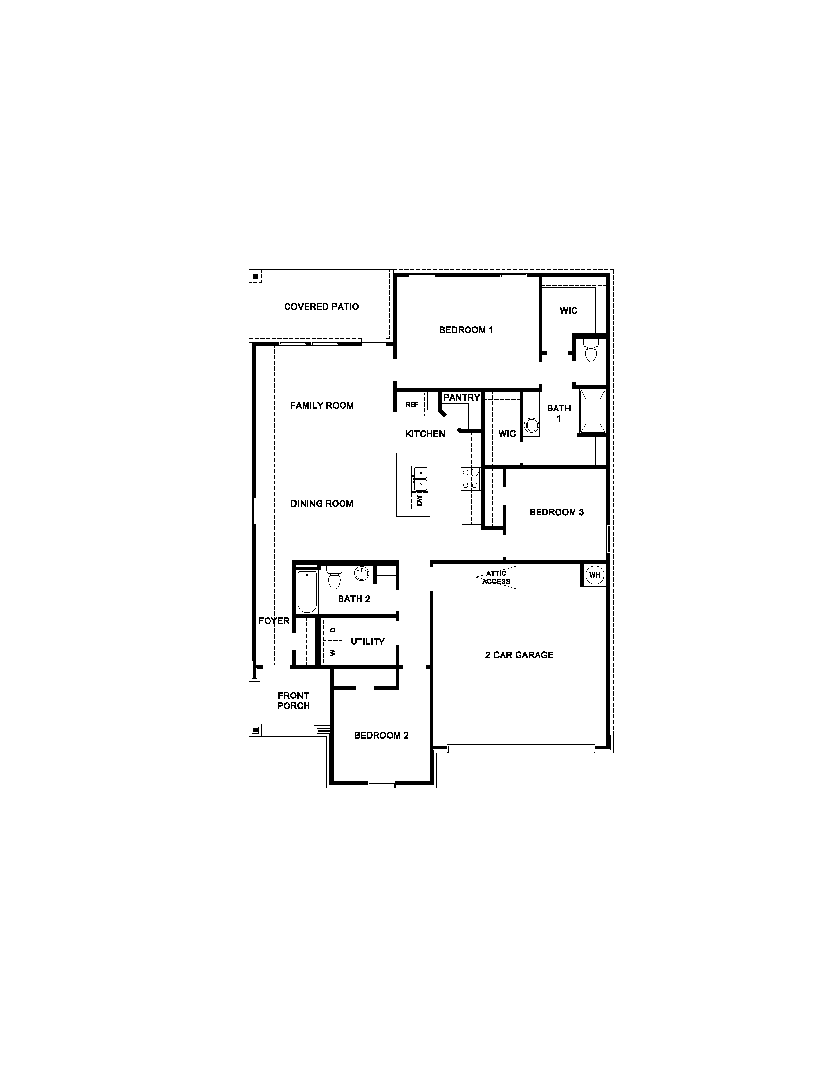 Camden floor plan rendering.